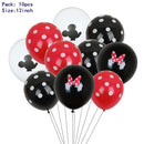 7pcs Disney Mickey Mouse Party Balloons Minnie Balloons 32" Number Balloon Baby Shower Birthday Party Decorations Kids Toy Gifts