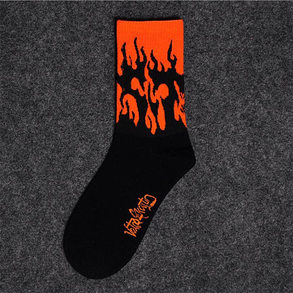 1 pair Men's and women's socks autumn Breathable ins Korean middle tube tide net red street long socks