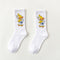 1 pair Men's and women's socks autumn Breathable ins Korean middle tube tide net red street long socks