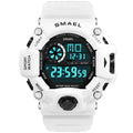 Watches Men Digital Watch White SMAEL Sport Watch 50M Waterproof Auto Date relogio masculino Digital Military Watches Mens Sport