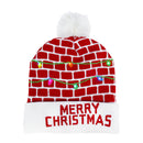LED Christmas Hat Sweater Knitted Beanie Christmas Light Up Knitted Hat Christmas Gift for Kids Xmas 2022New Year Decorations