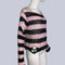 Punk Gothic Long Unisex Sweater 2020 Summer Women Striped Cool Hollow Out Hole Broken Jumper Loose Rock Thin Dark Streetwear Top