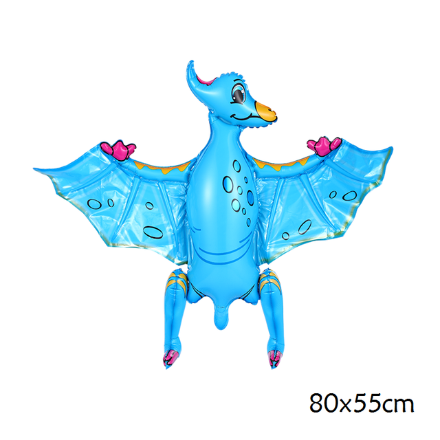1pc Large 4D Dinosaur Foil Balloons Green Dinosaur Standing Dragon Birthday Party Decorations Kids Supplies Boy Toys Air Globos