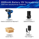 12V Electric Cordless Screwdriver Drill 100NM Torque Electric Drilling Machine Mini Hand Drill Wireless Power Tool by PROSTORMER