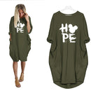 Mickey Mouse Dress for Women Casual Loose Midi Dresses Leopard Print Pocket Vintage Vestido Fall Maxi Clothes Party Robe Femme