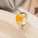 Wholesale Jewelry New Colorful Ring for Women Glossy Dripping Love Heart Rings Peach Heart Ring Exquisite Wild Trend Jewelry