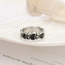 Wholesale Jewelry New Colorful Ring for Women Glossy Dripping Love Heart Rings Peach Heart Ring Exquisite Wild Trend Jewelry