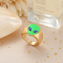 Wholesale Jewelry New Colorful Ring for Women Glossy Dripping Love Heart Rings Peach Heart Ring Exquisite Wild Trend Jewelry