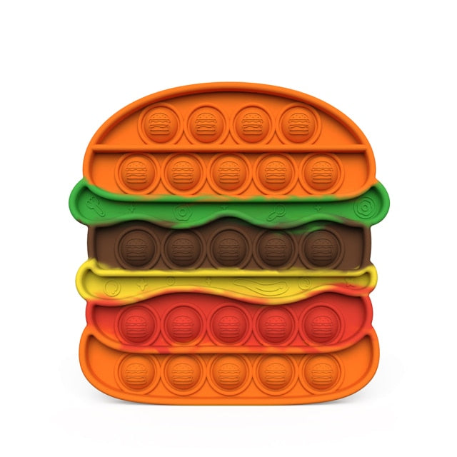 NEW Fidget Toys Antistress Toy for Children Kit Kawaii Push Bubble Sensory Toy Hamburger Figet Toy For Adult It Is Free Shipping