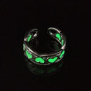 1 pcs Couple Luminous Finger Rings for Women Men Glowing In Dark Heart Lover Wedding Bands Women Girls Jewelry Gift Accessories