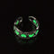 1 pcs Couple Luminous Finger Rings for Women Men Glowing In Dark Heart Lover Wedding Bands Women Girls Jewelry Gift Accessories