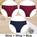 3PCS/Set Women Panties Sexy Underwear Lace Panties Lingerie Female Floral Lace Briefs Perspective Finetoo Design Ladies Pantys
