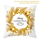 Christmas Cushion Cover Merry Christmas Decorations For Home 2021 Cristmas Ornament Pillow Case Xmas Navidad Gifts New Year 2022