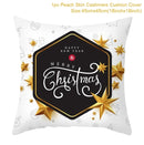 Christmas Cushion Cover Merry Christmas Decorations For Home 2021 Cristmas Ornament Pillow Case Xmas Navidad Gifts New Year 2022