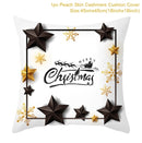 Christmas Cushion Cover Merry Christmas Decorations For Home 2021 Cristmas Ornament Pillow Case Xmas Navidad Gifts New Year 2022