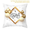 Christmas Cushion Cover Merry Christmas Decorations For Home 2021 Cristmas Ornament Pillow Case Xmas Navidad Gifts New Year 2022