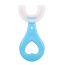 Kids Toothbrush U-Shape Infant Toothbrush with Handle Silicone Oral Care Cleaning Brush for Toddlers Ages 2-12