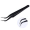 1pc 2 heads Straight Nail Tweezers with Silicone Pressing Head for 3D Sticker Rhinestones Water Sticker Picker Metal Nails Tools