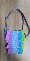 New Arrival Silicone Purse Push Pop Bubbles Simple Dimple Stationary Bag Popper Sensory Poppet Pencil Case Fidget Toys