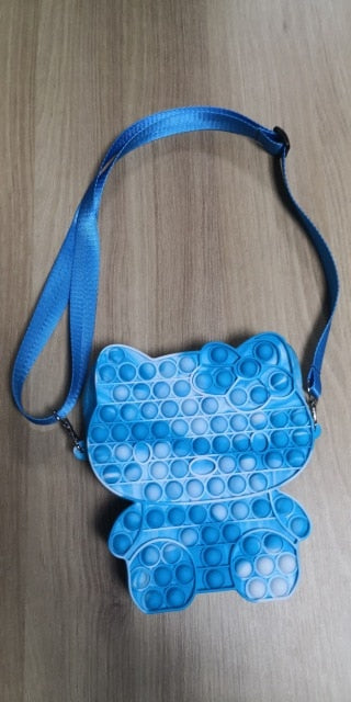 New Arrival Silicone Purse Push Pop Bubbles Simple Dimple Stationary Bag Popper Sensory Poppet Pencil Case Fidget Toys