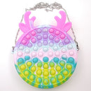 New Arrival Silicone Purse Push Pop Bubbles Simple Dimple Stationary Bag Popper Sensory Poppet Pencil Case Fidget Toys