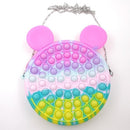 New Arrival Silicone Purse Push Pop Bubbles Simple Dimple Stationary Bag Popper Sensory Poppet Pencil Case Fidget Toys