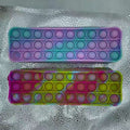 New Arrival Silicone Purse Push Pop Bubbles Simple Dimple Stationary Bag Popper Sensory Poppet Pencil Case Fidget Toys