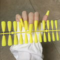 Solid Color Matte Super Long Coffin False Nail Ballet Press on Nails Tips for Nails Art Artificial Fingernails Fake