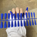 Solid Color Matte Super Long Coffin False Nail Ballet Press on Nails Tips for Nails Art Artificial Fingernails Fake
