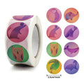 Stickers 500 pcs/roll Teacher Reward Sticker Fun Motivation animal Stickerfor School Teacher Student Stationery Stickers Kids