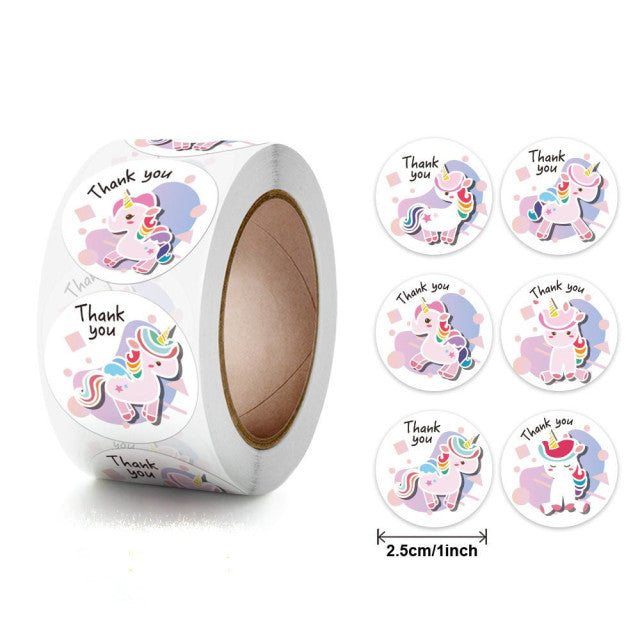 Stickers 500 pcs/roll Teacher Reward Sticker Fun Motivation animal Stickerfor School Teacher Student Stationery Stickers Kids