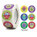 Stickers 500 pcs/roll Teacher Reward Sticker Fun Motivation animal Stickerfor School Teacher Student Stationery Stickers Kids