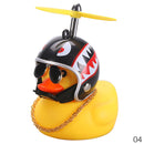 Car Goods Gift Broken Wind Helmet Small Yellow Duck Car Decoration Accessories Wind-breaking Wave-breaking Duck Cycling Decor