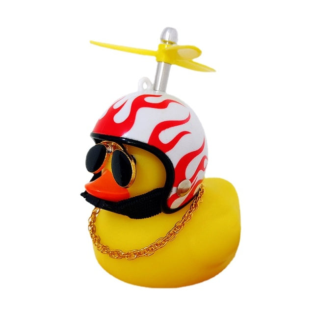 Car Goods Gift Broken Wind Helmet Small Yellow Duck Car Decoration Accessories Wind-breaking Wave-breaking Duck Cycling Decor