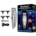 Kemei Professional Hair Clipper All Metal Men Electric Cordless Hair Trimmer 0mm Baldheaded T Blade Finish Haircut Machine 1949