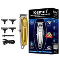 Kemei Professional Hair Clipper All Metal Men Electric Cordless Hair Trimmer 0mm Baldheaded T Blade Finish Haircut Machine 1949