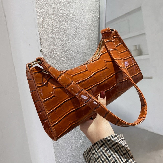Fashion Exquisite Shopping Bag Retro Casual Women Totes Shoulder Bags Female Leather Solid Color Chain Handbag for Women 2021