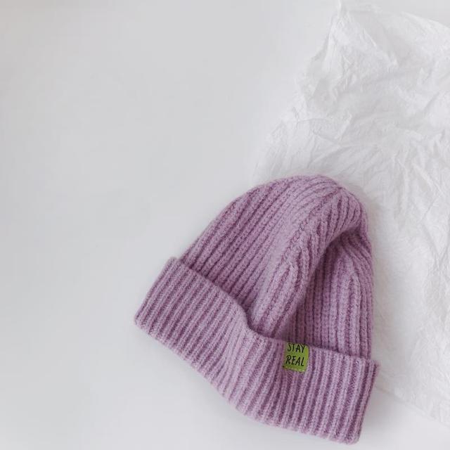 Autumn Winter Solid Color Baby Knitted Hats Kids Girls Boys Beanies Caps Warm Soft Casual Hats for Children