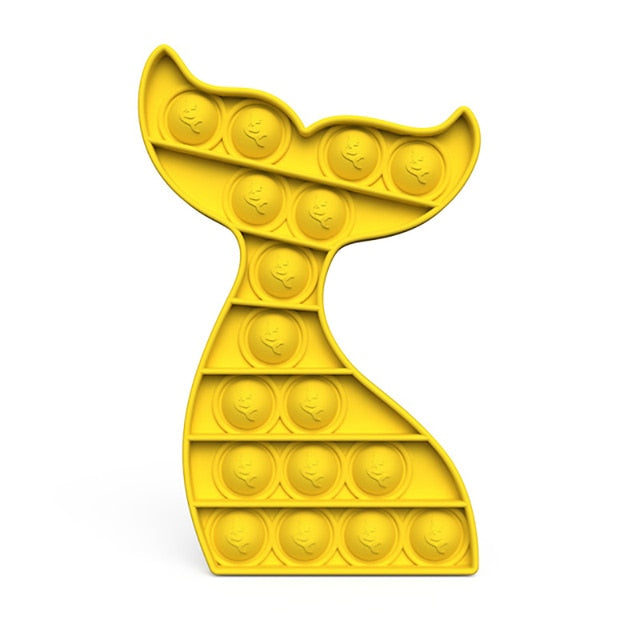 Hot Fidget Toys Rainbow Push Bubble Fidget Sensory Toy For Children With Autism Adults Funny Anti-stress Stress Relief Toys Gift