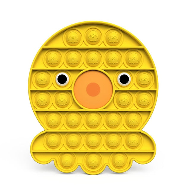 Hot Fidget Toys Rainbow Push Bubble Fidget Sensory Toy For Children With Autism Adults Funny Anti-stress Stress Relief Toys Gift