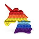 Hot Fidget Toys Rainbow Push Bubble Fidget Sensory Toy For Children With Autism Adults Funny Anti-stress Stress Relief Toys Gift