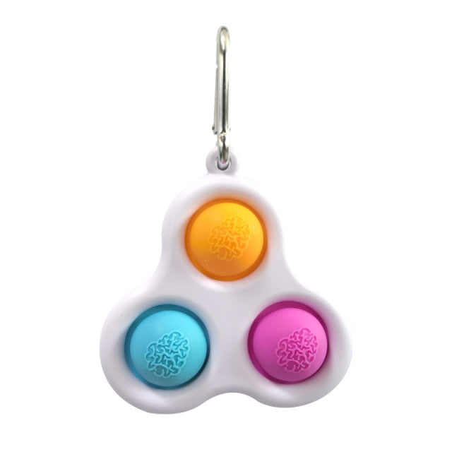 2021 New Hot Fidget Toys Push Bubble Silicone Toy Dinosaur Octopus Strawberry Ice Cream Stress Relief Sensory Toy For Kids Adult