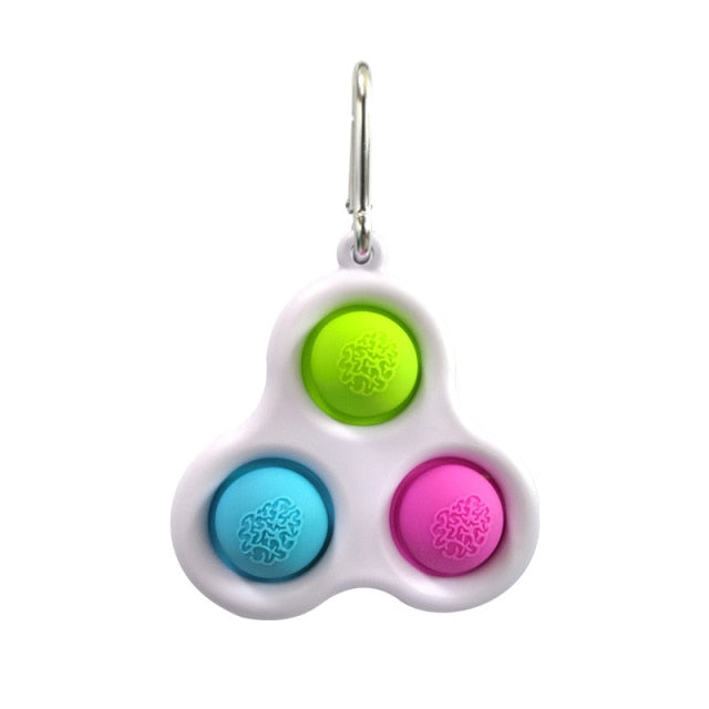 2021 New Hot Fidget Toys Push Bubble Silicone Toy Dinosaur Octopus Strawberry Ice Cream Stress Relief Sensory Toy For Kids Adult