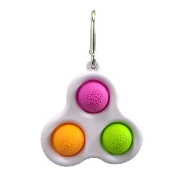 2021 New Hot Fidget Toys Push Bubble Silicone Toy Dinosaur Octopus Strawberry Ice Cream Stress Relief Sensory Toy For Kids Adult