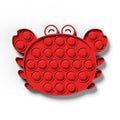 2021 New Hot Fidget Toys Push Bubble Silicone Toy Dinosaur Octopus Strawberry Ice Cream Stress Relief Sensory Toy For Kids Adult
