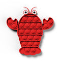 2021 New Hot Fidget Toys Push Bubble Silicone Toy Dinosaur Octopus Strawberry Ice Cream Stress Relief Sensory Toy For Kids Adult