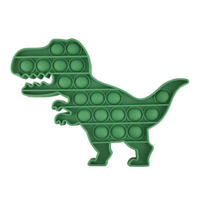 2021 New Hot Fidget Toys Push Bubble Silicone Toy Dinosaur Octopus Strawberry Ice Cream Stress Relief Sensory Toy For Kids Adult