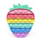2021 New Hot Fidget Toys Push Bubble Silicone Toy Dinosaur Octopus Strawberry Ice Cream Stress Relief Sensory Toy For Kids Adult