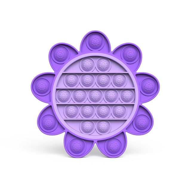 2021 New Hot Fidget Toys Push Bubble Silicone Toy Dinosaur Octopus Strawberry Ice Cream Stress Relief Sensory Toy For Kids Adult