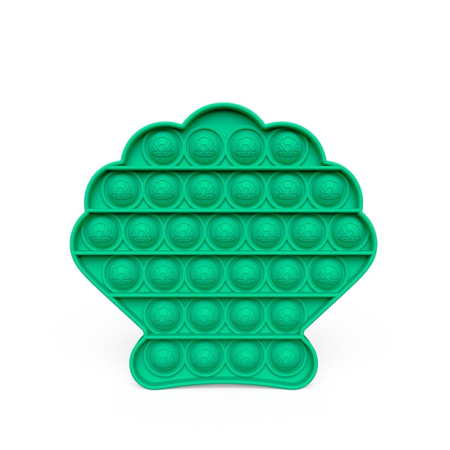 2021 New Hot Fidget Toys Push Bubble Silicone Toy Dinosaur Octopus Strawberry Ice Cream Stress Relief Sensory Toy For Kids Adult